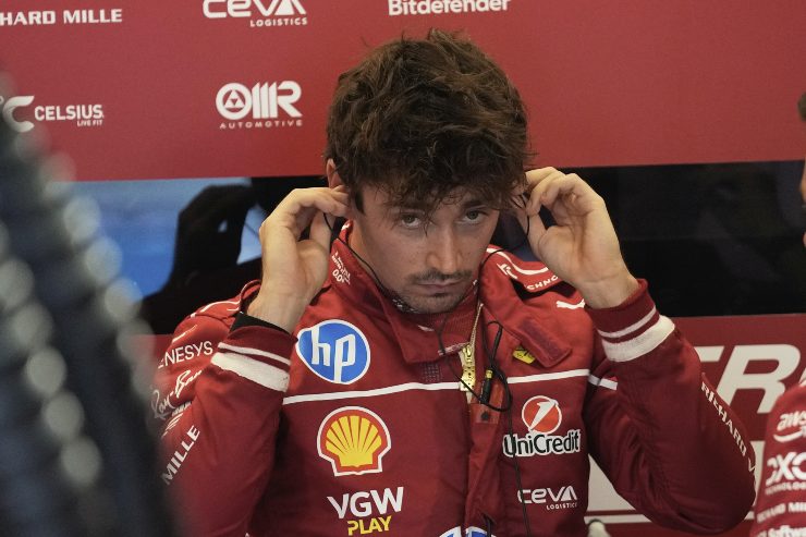 Il pilota della Ferrari, Charles Leclerc