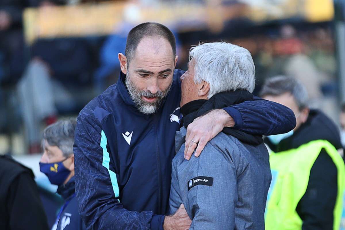 Tudor e Gasperini si abbracciano